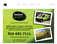 Tablet Screenshot of instinct-graphics.com